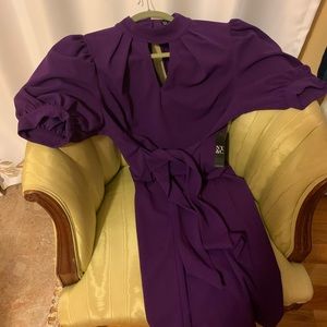 Eggplant colored sheath dress